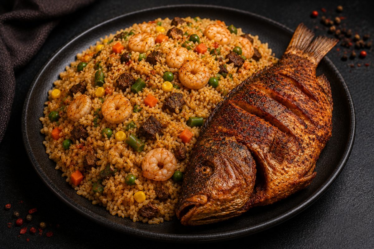 Fried Rice & Fish