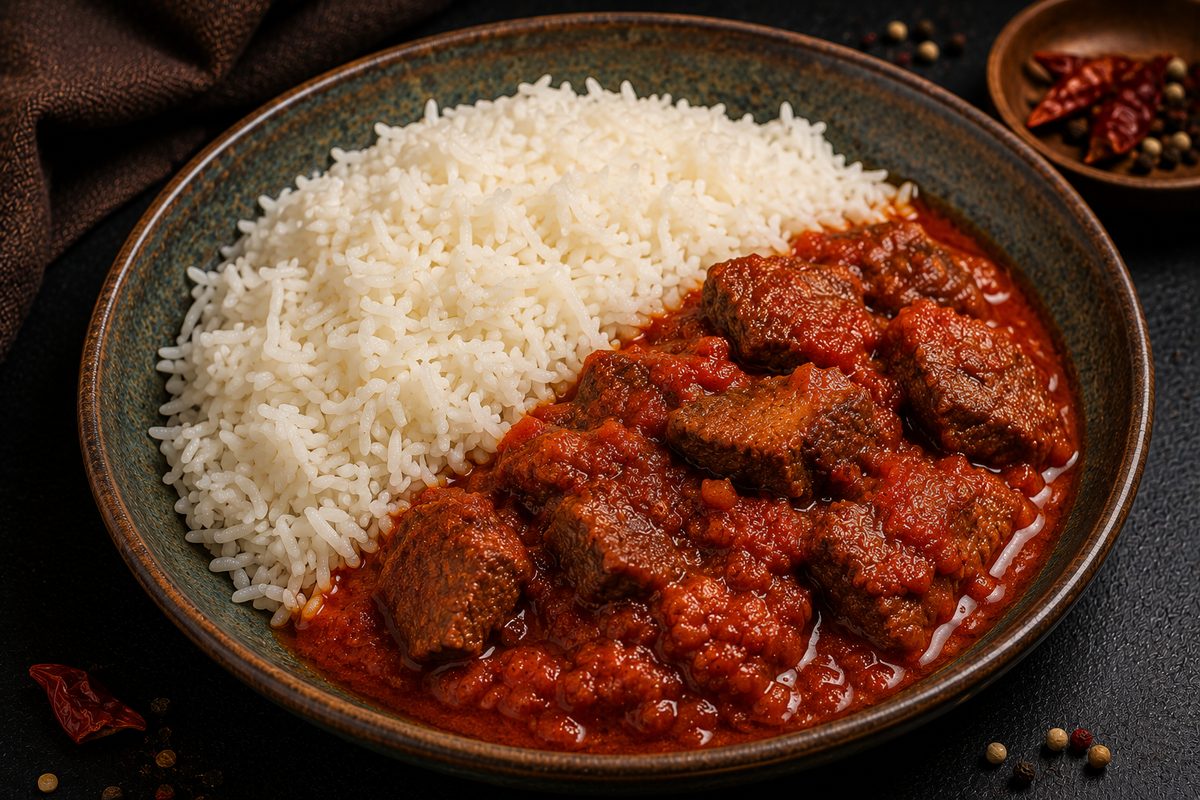 White Rice & Stew